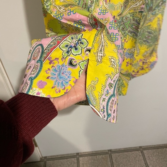 Hinson Wu Aileen Short Sleeve soft combo shirt dress New with Tag Sz Large - Picture 7 of 12